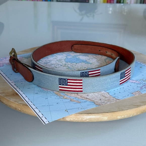 Smathers & Branson American Flag Men’s Belt size 42 - Picture 3 of 11